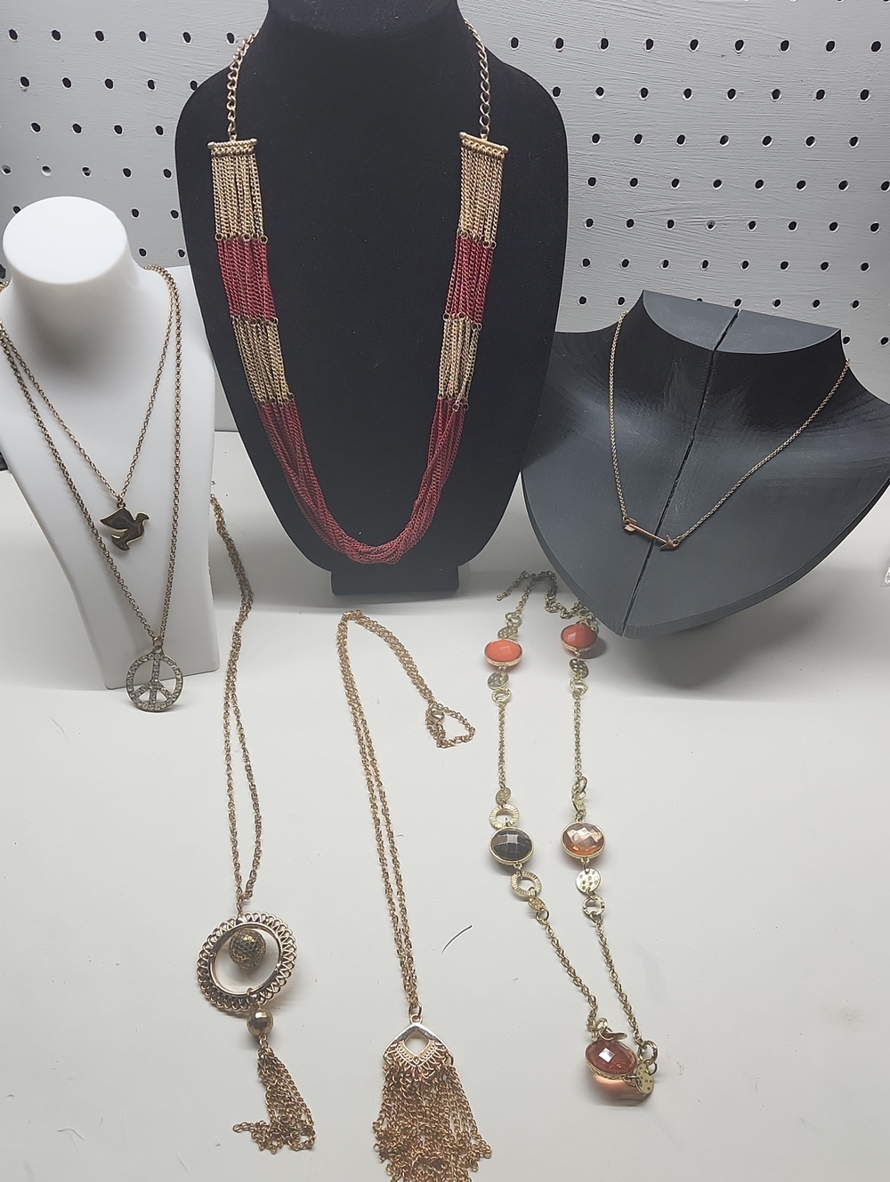 Gold-tone Statement Necklace Bundle